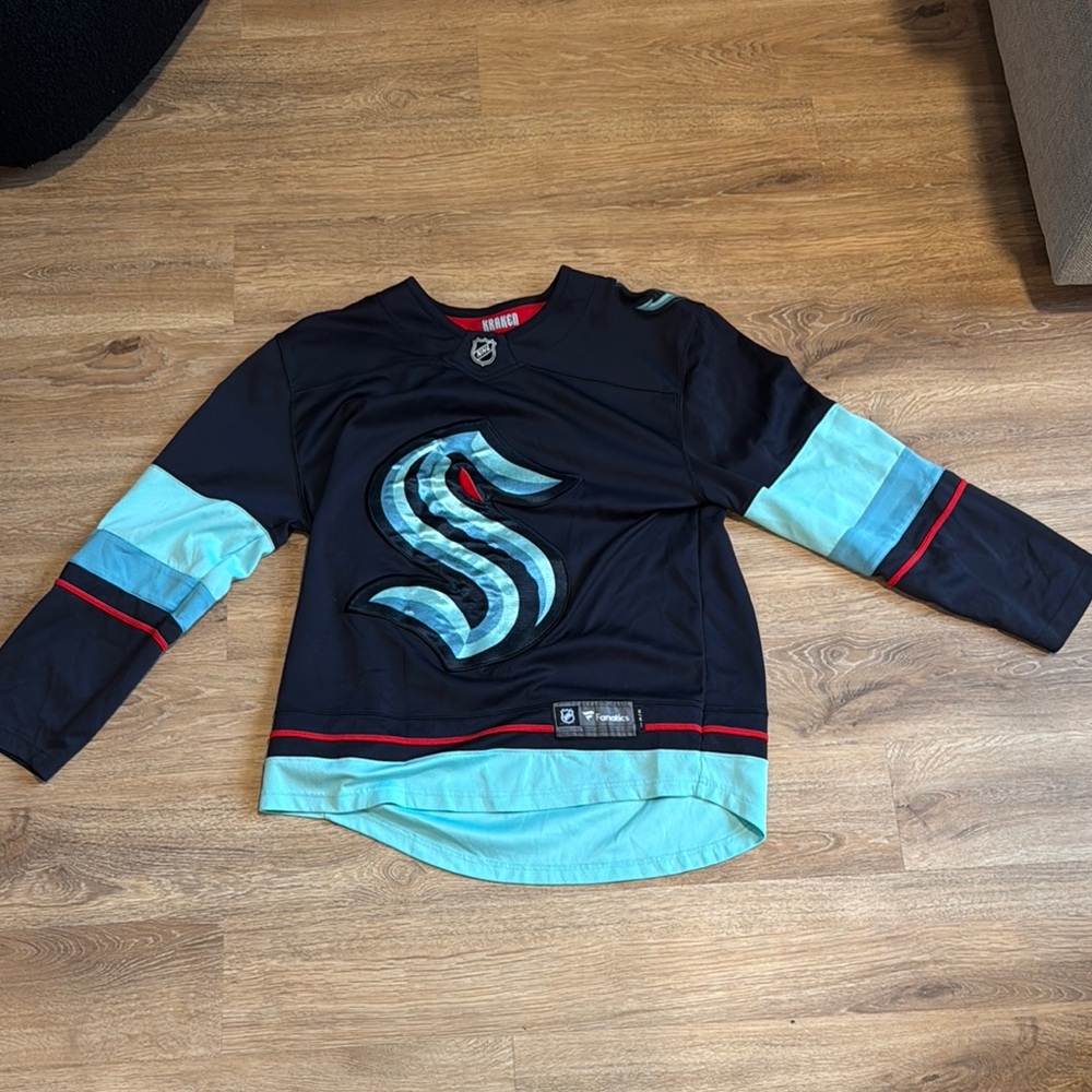 Seattle Kraken NHL Jersey - Black and Teal